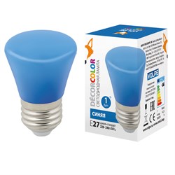 LED-D45-1W/BLUE/E27/FR/С BELL - фото 60650