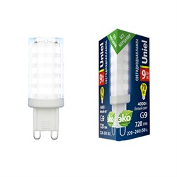 LED-JCD-9W/4000K/G9/CL GLZ09TR картон - фото 60864