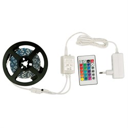 ULS-Q221 5050-60LED/m-IP20-3M-RGB RRP36C24 Комплект светодиодной ленты с адаптером и контроллером - фото 62967