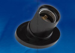 ULH-02-E27W-Bakelite Патрон настенный (прямое основание). Карболитовый. Цоколь Е27. TM Uniel 11021 - фото 71105