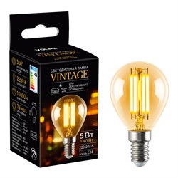 LED-G45-5W/AMBER/E14/VLF UL-00009159 - фото 72119
