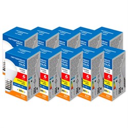 LED-G45-6W/3000K/E27/FR/SLS SET10 UL-00013894 - фото 73171