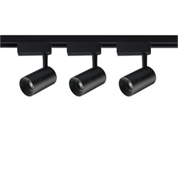ULB-Q291 8W/4200К/K BLACK SET31 Светильник-прожектор светодиодный трековый, в составе набора из 3 штук на шинопроводе 1 м с коннектором. 1800 Лм. Белый свет (4200К). Корпус черный. ТМ Volpe. UL-00006778 - фото 73463