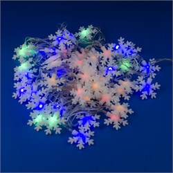 ULD-S0500-050/DTA MULTI IP20 SNOWFLAKES-3 Гирлянда светодиодная «Снежинки-3», 5м. 50 светодиодов. Разноцветный свет. Провод прозрачный. ТМ Uniel UL-00007195 - фото 73467