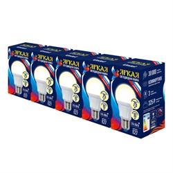 LED-A60 10W/WW/E27/FR PLP01WH Набор из 5штук Лампа светодиодная. Форма А матовая. Серия Яркая. Теплый белый свет 3000K. Uniel UL-00008087 - фото 73503