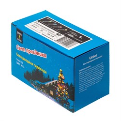 ULD-S0800-100/DGA MULTI IP20 CRYSTAL-1 Гирлянда светодиодная с контроллером «Кристал-1», 8м. 100 светодиодов. Разноцветный свет. Провод зеленый. ТМ Uniel UL-00005472 - фото 73551
