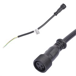 UCX-LL2/L52-10M 220V BLACK Провод 25 см для подключения в линию прожекторов линейных 220V серии L52, L53. Разъем "мама". TM Uniel UL-00008845 - фото 73569