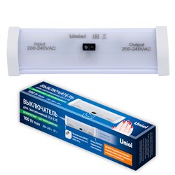 USN-F10 100W/2P WHITE Выключатель бесконтактный с датчиком движения. Цвет белый. TM Uniel UL-00012712 - фото 73719