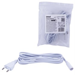 UCX-PT2/T70-300 WHITE 1 STICKER Провод для подключения светильника ULT-P7* к сети 220В. 300 см. Белый. ТМ Uniel UL-00013022 - фото 73838