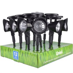 USL-C-691/PT270 FLASH SET12 Садовый светильник на солнечной батарее, в составе набора из 12шт. Белый свет. 1*AA Ni-Cd аккумулятор в/к. IP44. TM Uniel. UL-00001688 - фото 74118