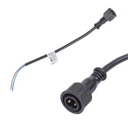 UCX-LC2/L52-0.25M/M7 DC24V BLACK Провод, 25см, для подключения линейных прожекторов 24V серии L52, L53 к контроллеру. Разъем "папа". TM Uniel UL-00009502 - фото 74375