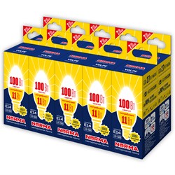 LED-C37-11W/WW/E14/FR/NR Набор из 10штук Лампа светодиодная. Форма "свеча", матовая. Серия Norma. Теплый белый свет (3000K). Картон. ТМ Volpe UL-00012501 - фото 74392