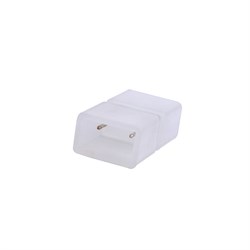 UTC-Q220 K12/B67-NNN CLEAR 025 POLYBAG Соединитель контактный прямой для светодиодных лент 220В 5050 12-14мм, 2 контакта, цвет прозрачный, 25 штук в пакете 10970 - фото 74620
