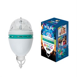 Светодиодный светильник-проектор  ULI-Q303 2,5W/RGB WHITE. Подвесной. Серия DISCO, многоцветный. ТМ VOLPE. Кабель с вилкой, 220В. Цвет корпуса - белый. UL-00000298 - фото 74670
