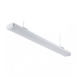 ULO-K21A 40W/4000K/L125/K IP65 WHITE Светильник линейный светодиодный подвесной. Белый свет (4000K). 4400Лм. 1250х84х44мм. Корпус белый. TM Uniel UL-00013700 - фото 87212