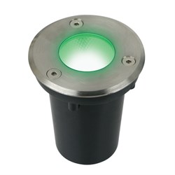 ULU-B13A-3W/GREEN IP67 GREY Светильник светодиодный тротуарный. Архитектурный встраиваемый. Зеленый свет. Корпус серый. TM Uniel UL-00012389 - фото 90179