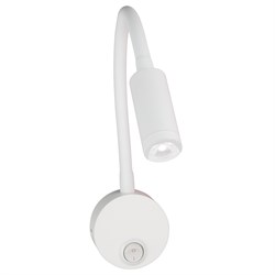 ULT-F21-3W/3000K IP20 WHITE Светильник светодиодный настенный гибкий для интерьерного освещения. 85-265В. Теплый белый свет (3000К). Белый. TM Uniel UL-00013800 - фото 96133