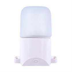 UWL-K02R 60W/E27 IP65 WHITE Светильник влагозащищенный под лампу Е27, наклонный, для бань и саун, до +125°С. Цвет корпуса белый. ТМ Uniel UL-00013474 - фото 99207