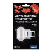 UDR-E10 WHITE Ультразвуковой отпугиватель насекомых и грызунов. 220В. Площадь до 30м2. Белый. TM Uniel UL-00004561