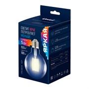 LED-G95-5W/3000K/E27/CL GLY01TR