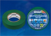 UIT-135P 20/19/01 GRN Изоляционная лента Uniel 20м, 19мм, 0,135мм, 1шт, цвет Зеленый 04480