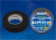 UIT-135P 20/19/01 BLK Изоляционная лента Uniel 20м, 19мм, 0,135мм, 1шт, цвет Черный 04478