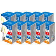 LED-A60-9W/4000K/E27/CL/SLF Набор из 10штук UL-00013846