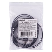 UFL-H02 BLACK 200 POLYBAG Комплект крепления для подвесного монтажа накладных светильников. Два тросика с креплениями длиной 2м. Цвет черный. ТМ Uniel UL-00013723
