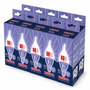 LED-CW37-7W/6500K/E14/FR/NR SET10 Лампа светодиодная. Форма "свеча на ветру", матовая. Серия Norma. Дневной белый свет (6500K). Упаковка 10 штук. ТМ Volpe UL-00014097