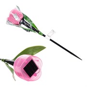 USL-C-451/PT305 PINK TULIP Садовый светильник на солнечной батарее "Розовый тюльпан". Белый свет. 1*LR аккумулятор в/к. IP44. TM Uniel. UL-00004276