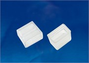 UCW-N22 CLEAR 025 POLYBAG Изолирующий зажим (заглушка) для светодиодных лент ULS-N22 RGB NEON 220В, 10x18мм. Цвет прозрачный, 25 штук в пакете. TM Uniel UL-00005797