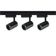 ULB-Q291 8W/4200К/K BLACK SET31 Светильник-прожектор светодиодный трековый, в составе набора из 3 штук на шинопроводе 1 м с коннектором. 1800 Лм. Белый свет (4200К). Корпус черный. ТМ Volpe. UL-00006778
