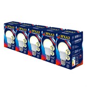LED-A60 10W/WW/E27/FR PLP01WH Набор из 5штук Лампа светодиодная. Форма А матовая. Серия Яркая. Теплый белый свет 3000K. Uniel UL-00008087