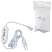 UST-E33 WHITE 2M Таймер с вилкой и разъемом L,N,G для фито светильника, 220В. 150Вт. Провод 2 метра. ТМ Uniel UL-00006493