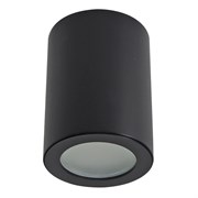DLC-S606 GU10 IP44 BLACK Светильник декоративный накладной, серия Sotto. Без лампы, цоколь GU10. Металл. Черный. TM Fametto UL-00008861