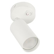 DLC-S620 GU10/B WHITE Светильник декоративный накладной, серия Sotto. Без лампы, цоколь GU10. Выкл. на корпусе. Металл. Белый. TM Fametto UL-00009793
