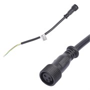 UCX-LL2/L52-10M 220V BLACK Провод 25 см для подключения в линию прожекторов линейных 220V серии L52, L53. Разъем "мама". TM Uniel UL-00008845