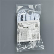 UCX-PT2/L10-300 WHITE 1 STICKER Провод для подключения светильника ULI-P* к сети 220В. 300 см, 2 контакта. Белый. ТМ Uniel UL-00009615