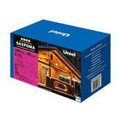 ULD-B6007-300/DTA WARM WHITE IP44 Бахрома светодиодная, 6м. 300 светодиодов. Теплый белый свет. Провод прозрачный. ТМ Uniel UL-00008554