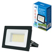 ULF-F70 30W/6500K IP65 12/24/36V BLACK Прожектор светодиодный. Дневной свет (6500K). Корпус черный. TM Uniel UL-00012873