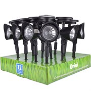 USL-C-691/PT270 FLASH SET12 Садовый светильник на солнечной батарее, в составе набора из 12шт. Белый свет. 1*AA Ni-Cd аккумулятор в/к. IP44. TM Uniel. UL-00001688