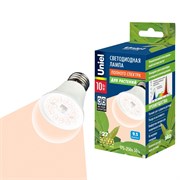 LED-A60-10W/SPFR/E27/CL PLP01WH Лампа светодиодная для растений. Форма "A", прозрачная колба. Картон. ТМ Uniel UL-00001820