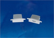 UFE-N11 SILVER B POLYBAG Набор аксессуаров для алюминиевого профиля. Заглушки (4 шт., пластик). Цвет серебро. ТМ Uniel UL-00004059