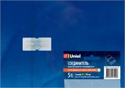 UTC-K-12/A67-NNN CLEAR 005 POLYBAG Соединитель контактный прямой для светодиодных лент 220В 3528, 2 контакта, цвет прозрачный, 5 штук в пакете 10824