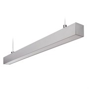 ULO-K10D 40W/4000K/L100 IP65 SILVER Светильник линейный светодиодный подвесной. Белый свет (4000К). 5600 Лм. Алюминий. Цвет серебро. TM Uniel UL-00012021