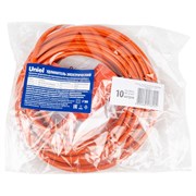 YX10-101 /UCK-1N/2x1,00/10M/O ORANGE Удлинитель силовой в бухте, б/з, 1гнездо, 10м (ПВС 2х1,00), 10A. Оранжевый. TМ Uniel UL-00010793