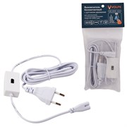 USN-Q850 150W/2P/2M WHITE Выключатель бесконтактный для подключения светильников ULI-Q150, ULI-Q950 к сети 220В. Провод 200 см, 2 контакта. Цвет белый. TM Volpe UL-00013028