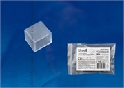 UCW-K10 CLEAR 025 POLYBAG Изолирующий зажим (заглушка) для светодиодной ленты 220В, 10x7мм, цвет прозрачный, 25 штук в пакете. TM Uniel UL-00000870