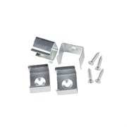 UFE-N10 SILVER B POLYBAG Набор аксессуаров для алюминиевого профиля. Заглушки (4 шт., пластик). Цвет серебро. ТМ Uniel UL-00000630