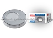 DLS-V104 GU5.3 SAND SILVER+CHROME Светильник декоративный встраиваемый ТМ "Fametto", серия "Vernissage". Без лампы, цоколь GU5.3. Металл, цвет матовое серебро. Отделка кольцо, цвет хром. Литой. 10736
